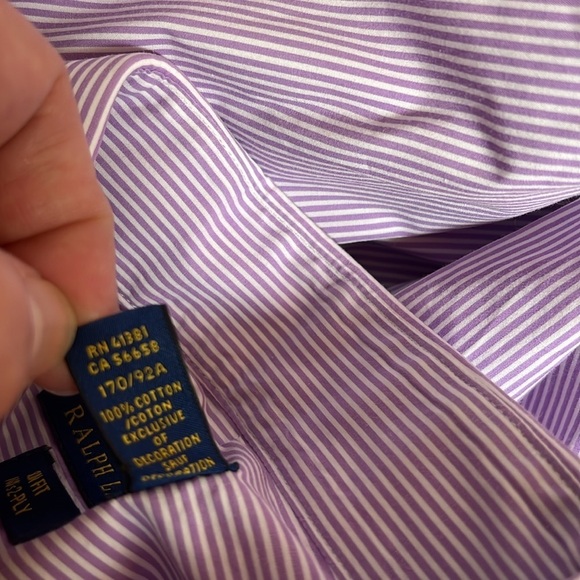 Polo Ralph Lauren Slim Fit Button Down Cotton Dress Shirt - Picture 9 of 9